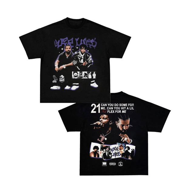 Hip Hop Singer Graphic Short Sleeve T-Shirt
