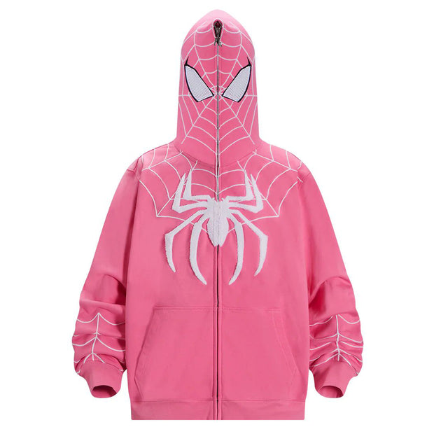 Trendy Spider-Man Retro Full-Zip Hoodie