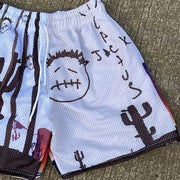 Fashion personalized print sports shorts