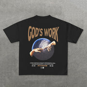 God's World Print Short Sleeve T-Shirt