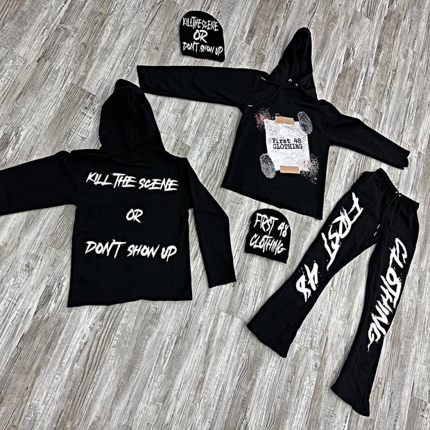 Casual personalized printed hoodie set
