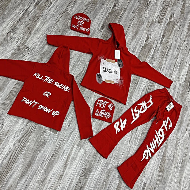 Casual personalized printed hoodie set