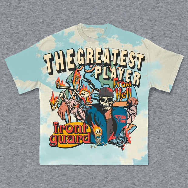 The Greatest Player Print Short Sleeve T-Shirt