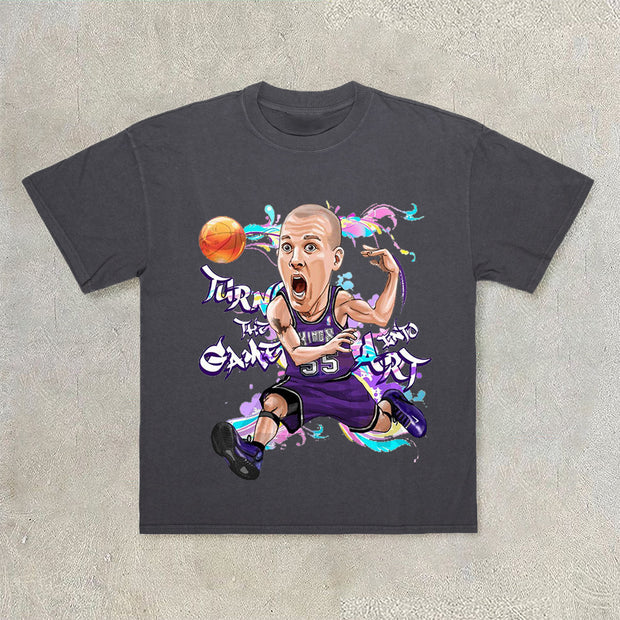 Hip-hop fashion brand basketball short-sleeved T-shirt