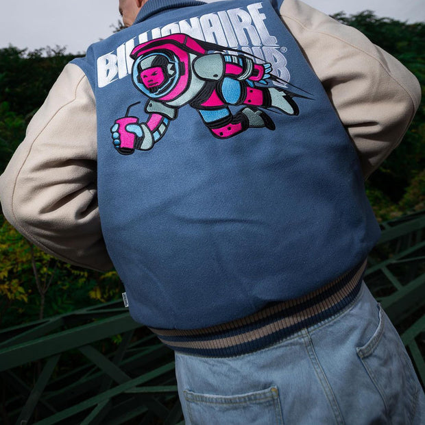 Fashion hip-hop street trend hit color stitching baseball uniform jacket