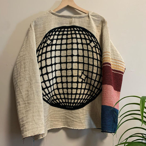 Trendy and comfortable printed tapestry sweatshirt