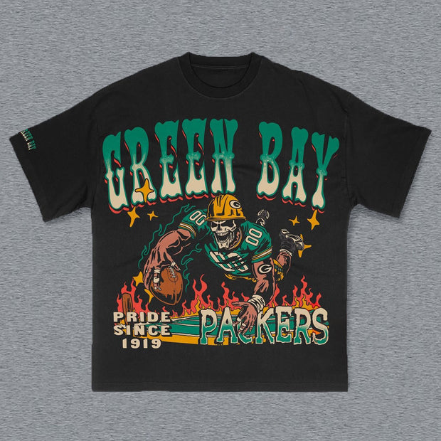 Green Bay Print Short Sleeve T-Shirt