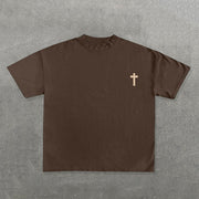 Make God The Center Of Your Life Print Short Sleeve T-shirt