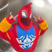 Contrast Spider-Man Retro Full-Zip Hoodie