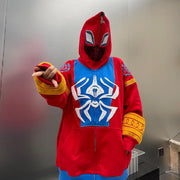 Contrast Spider-Man Retro Full-Zip Hoodie