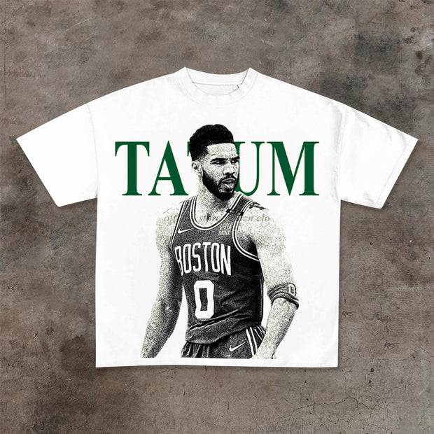 Jayson Tatum Print T-Shirt
