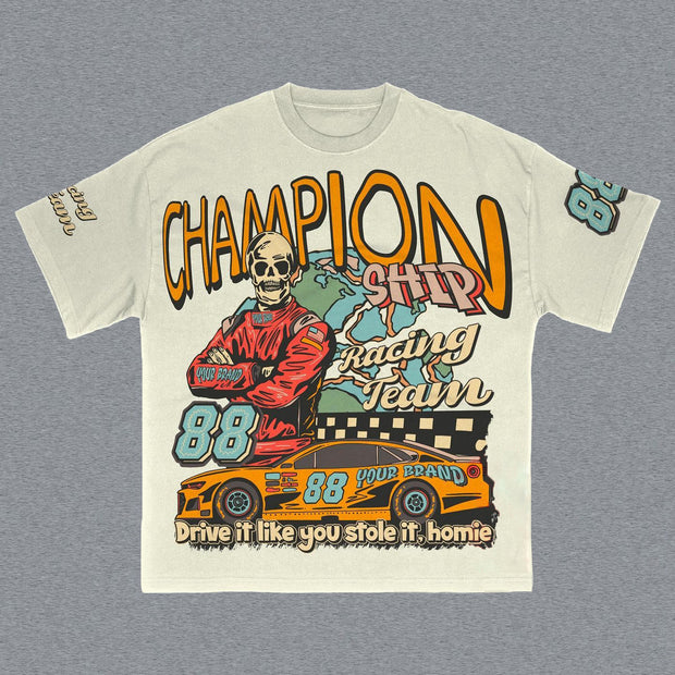Racing Champion Print Short Sleeve T-Shirt