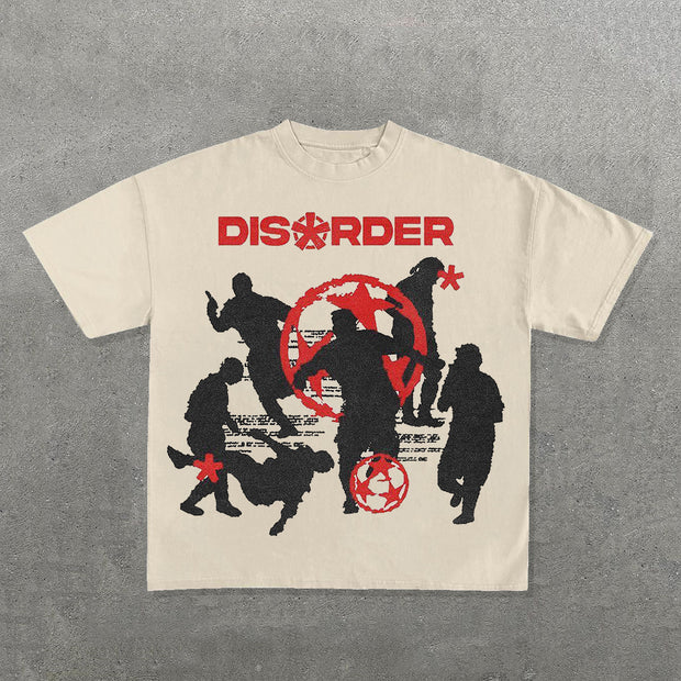 Disorder Print Short Sleeve T-Shirt