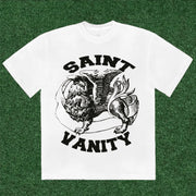 Vertabrae Saint Print T-shirt Sweatpants Two Piece Set