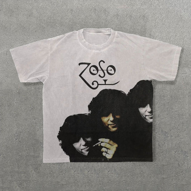 Zoso Print Short Sleeve T-Shirt