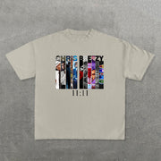 Chris Brown 11:11 Print Short Sleeve T-Shirt