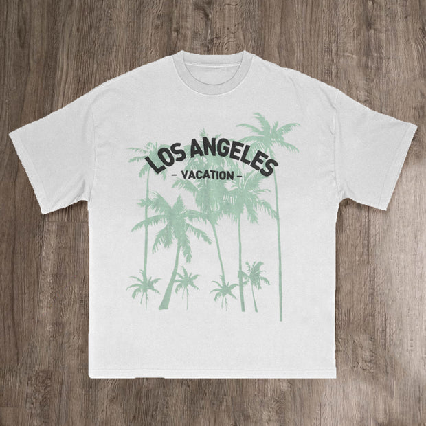 Casual Los Angeles Print Short Sleeve T-Shirt