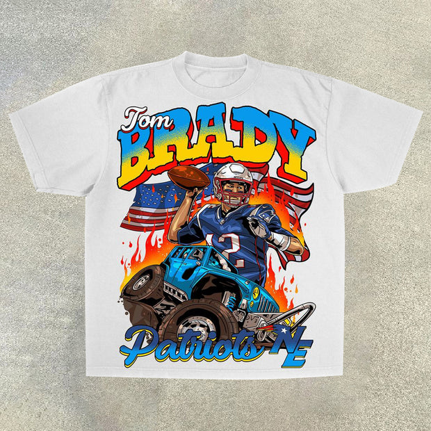 Motorcycle Casual Street Rugby T-Shirt