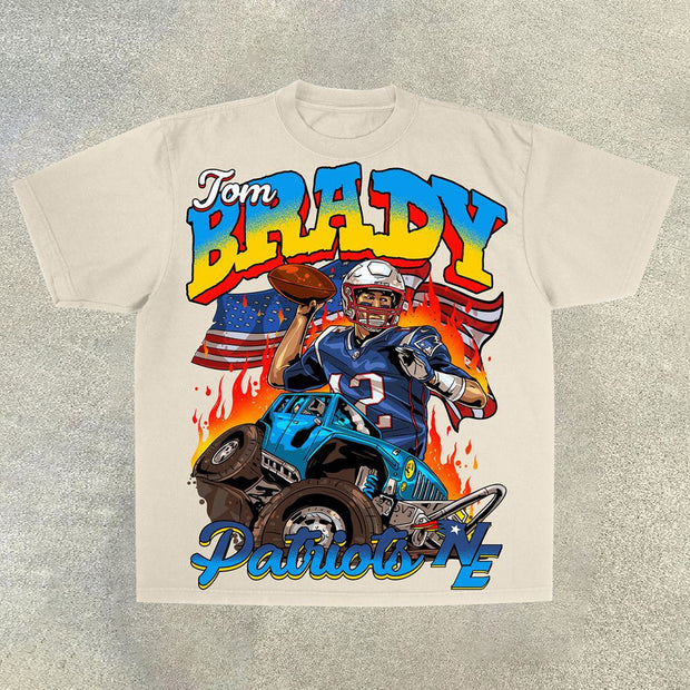 Motorcycle Casual Street Rugby T-Shirt