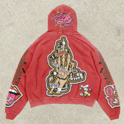 Personalized street style skull pattern hoodie