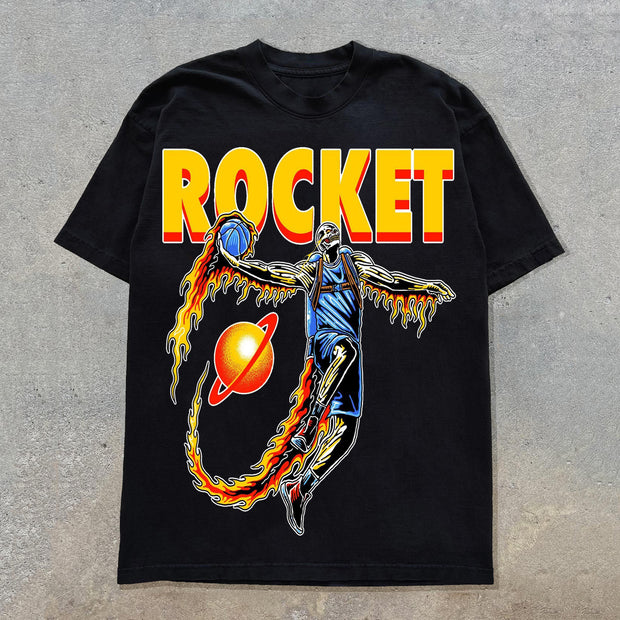 Rocket Print Short Sleeve T-Shirt