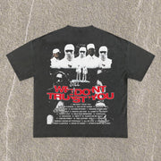Rap Star Print Cotton T-Shirt