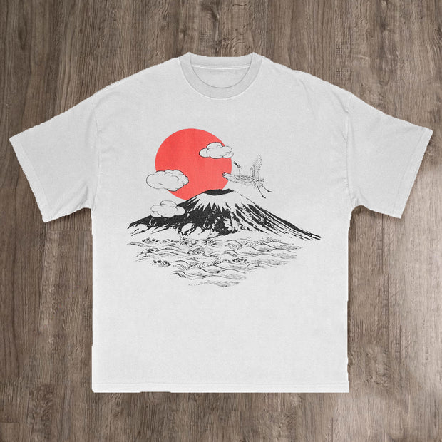 Sunset Print Short Sleeve T-Shirt