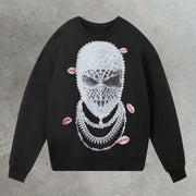 Masked Diamond Girls Print Sweatshirt