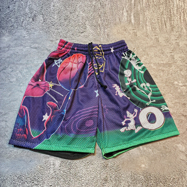 Fashionable double-layer sports shorts