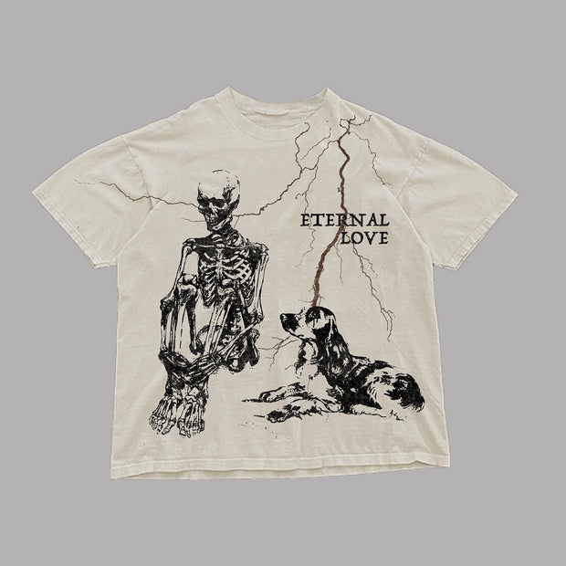 Eternal Love Print Short Sleeve T-Shirt
