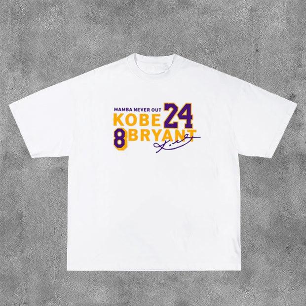 Basketball MVP Print Short Sleeve T-Shirt
