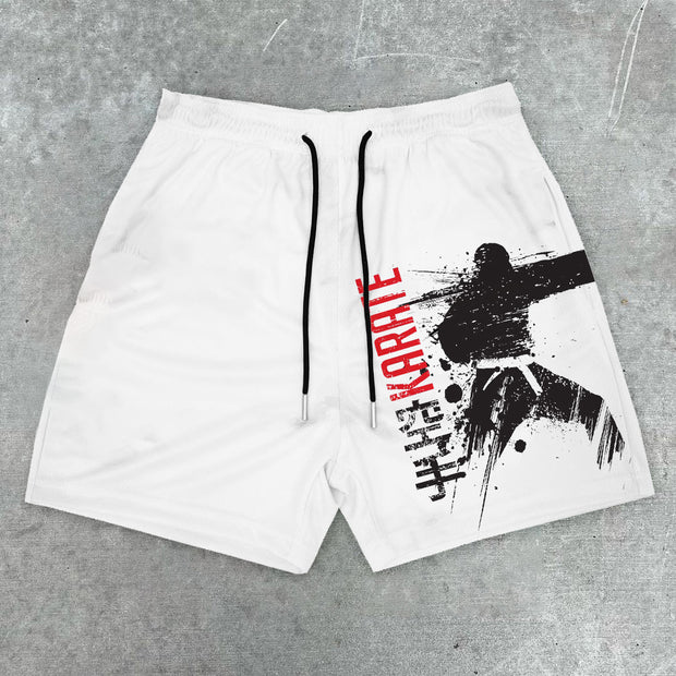 Fashion Casual Karate Print Shorts