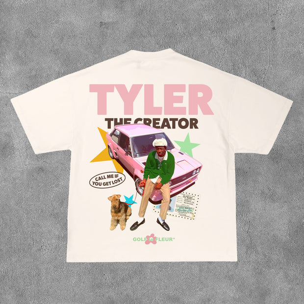 Tyler, The Creator Print Short Sleeve T-Shirt
