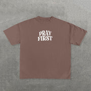 God Hears Your Prayers Print Short Sleeve T-Shirt