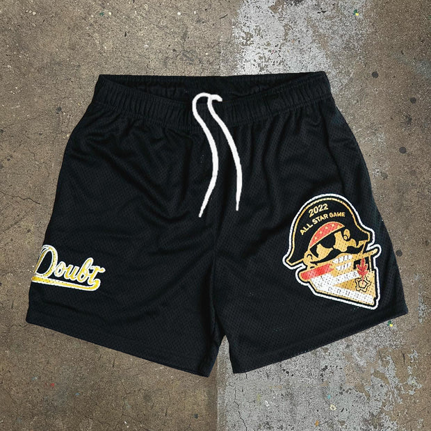Doubt All Star Game Print Mesh Shorts
