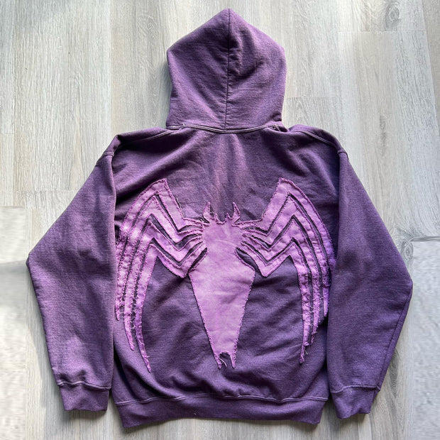 Stylish personalized printed spider hoodie