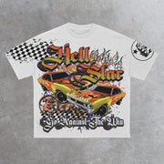 Speed Racing Print Short Sleeve T-Shirt