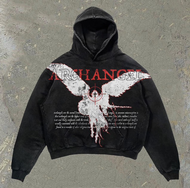 Archangel casual streetwear cotton hoodie – vivstone