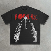 The overwhelming horror printed T-shirt