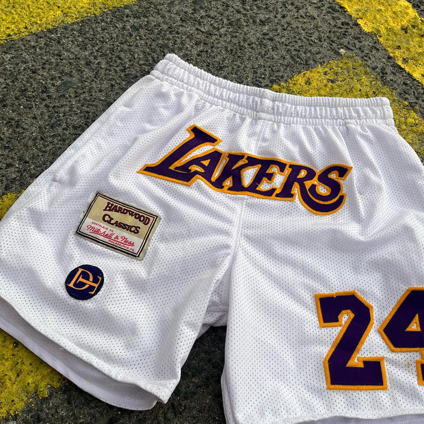 NO.24 patch casual street basketball mesh shorts
