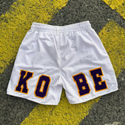NO.24 patch casual street basketball mesh shorts