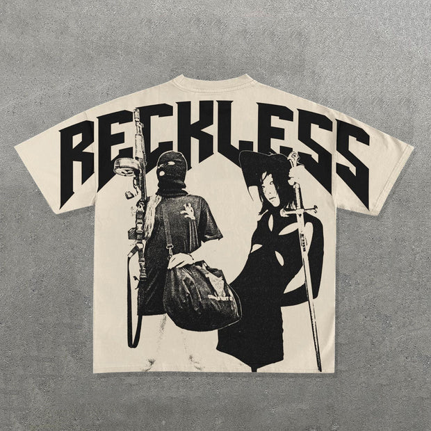 Reckless Bandit Print Short Sleeve T-Shirt