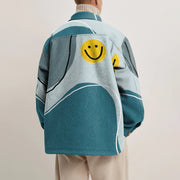 Fashion retro print lapel jacket jacket