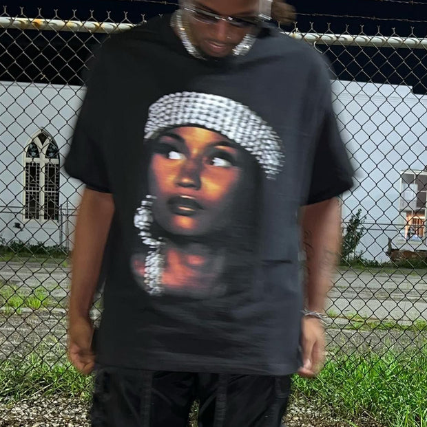 Nicki Minaj Print Short Sleeve T-Shirt