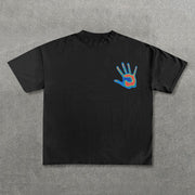 High Five Print Short Sleeve T-Shirt
