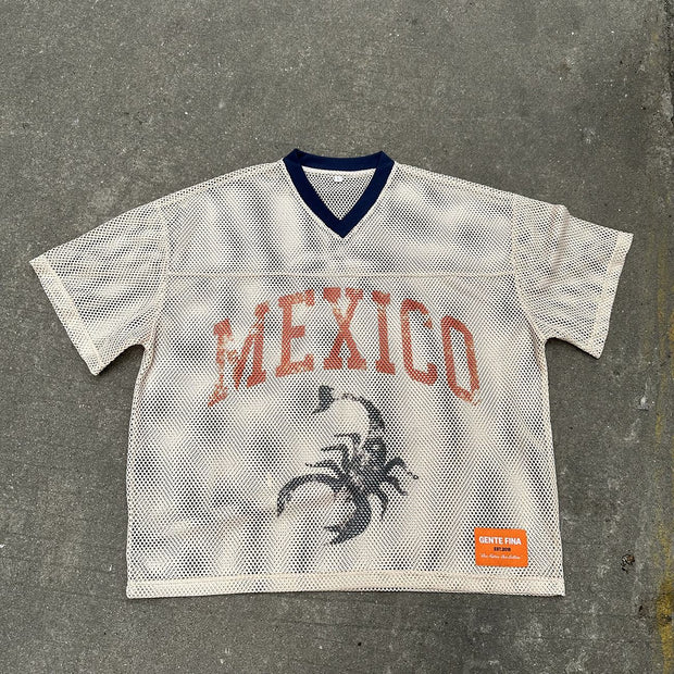 Mexican Scorpion Casual Street Mesh Jersey