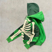 Street hoodie with contrasting double hood design
