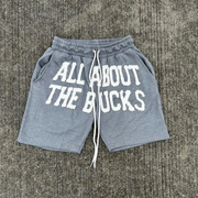 Personalized patch casual shorts