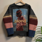 Trendy retro tapestry street sweatshirt