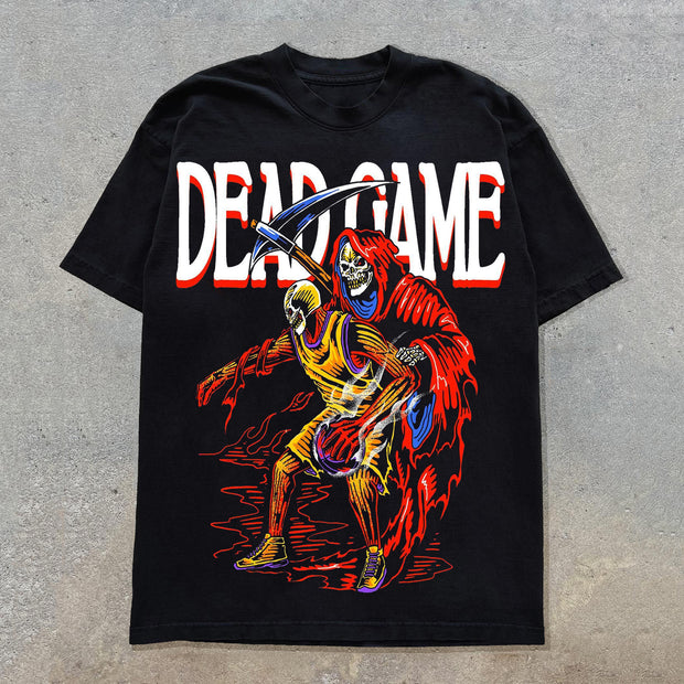 Dead Game Print Short Sleeve T-Shirt